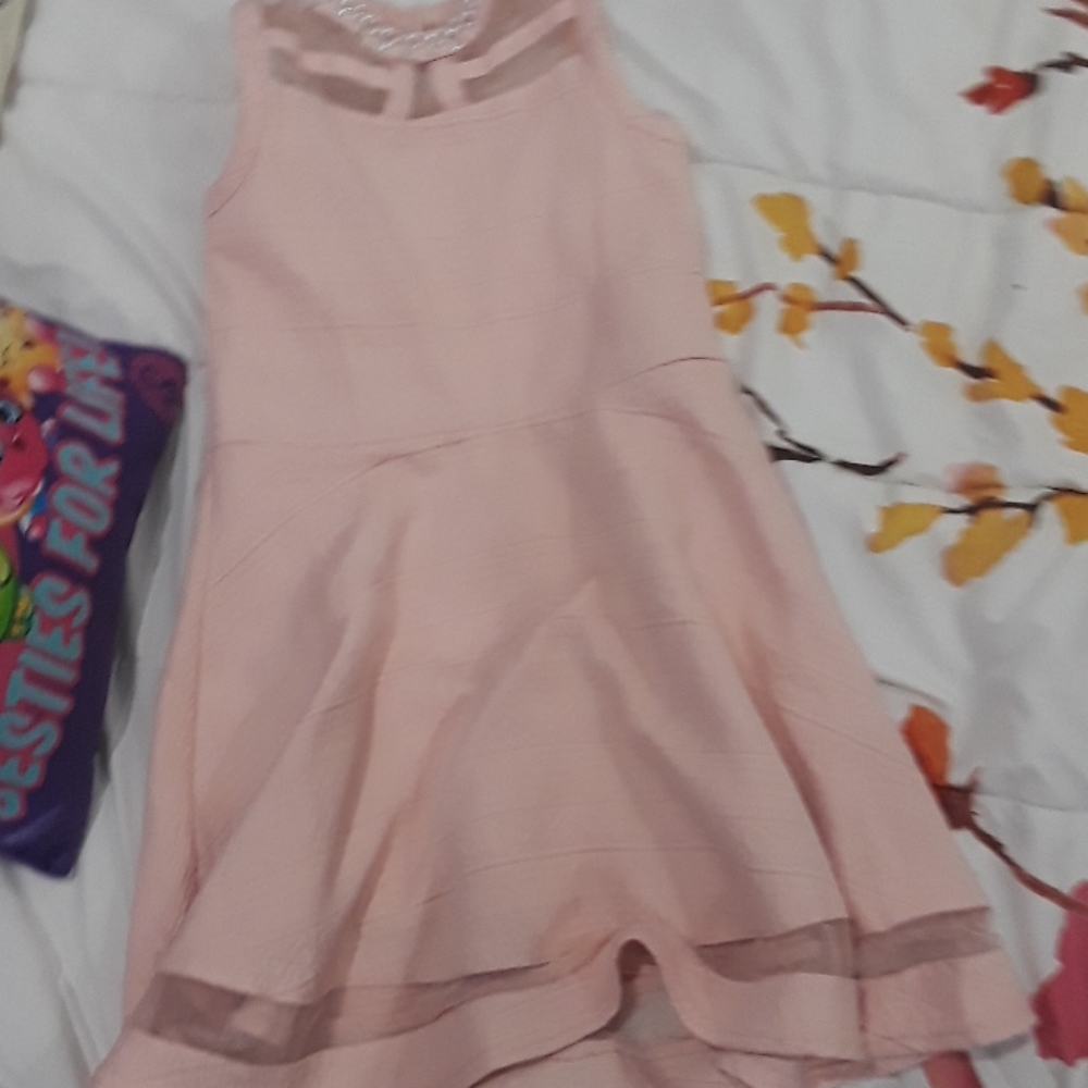 Pink and silver girls dress